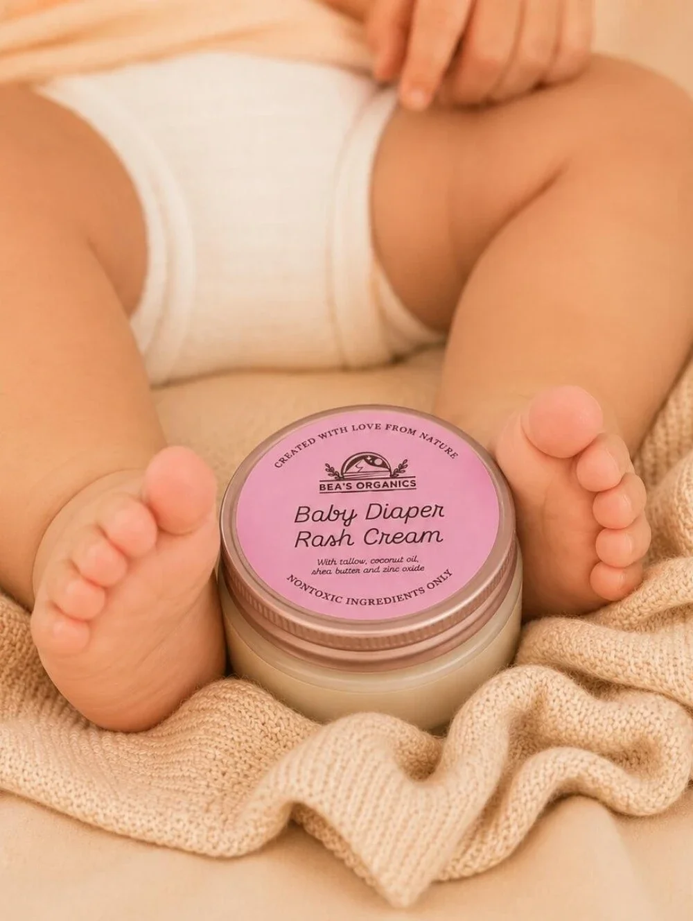 Gentle Baby Diaper Rash Cream _ Organic Ingredients